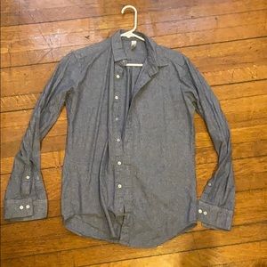 American Apparel Chambray Long-Sleeve Button Down